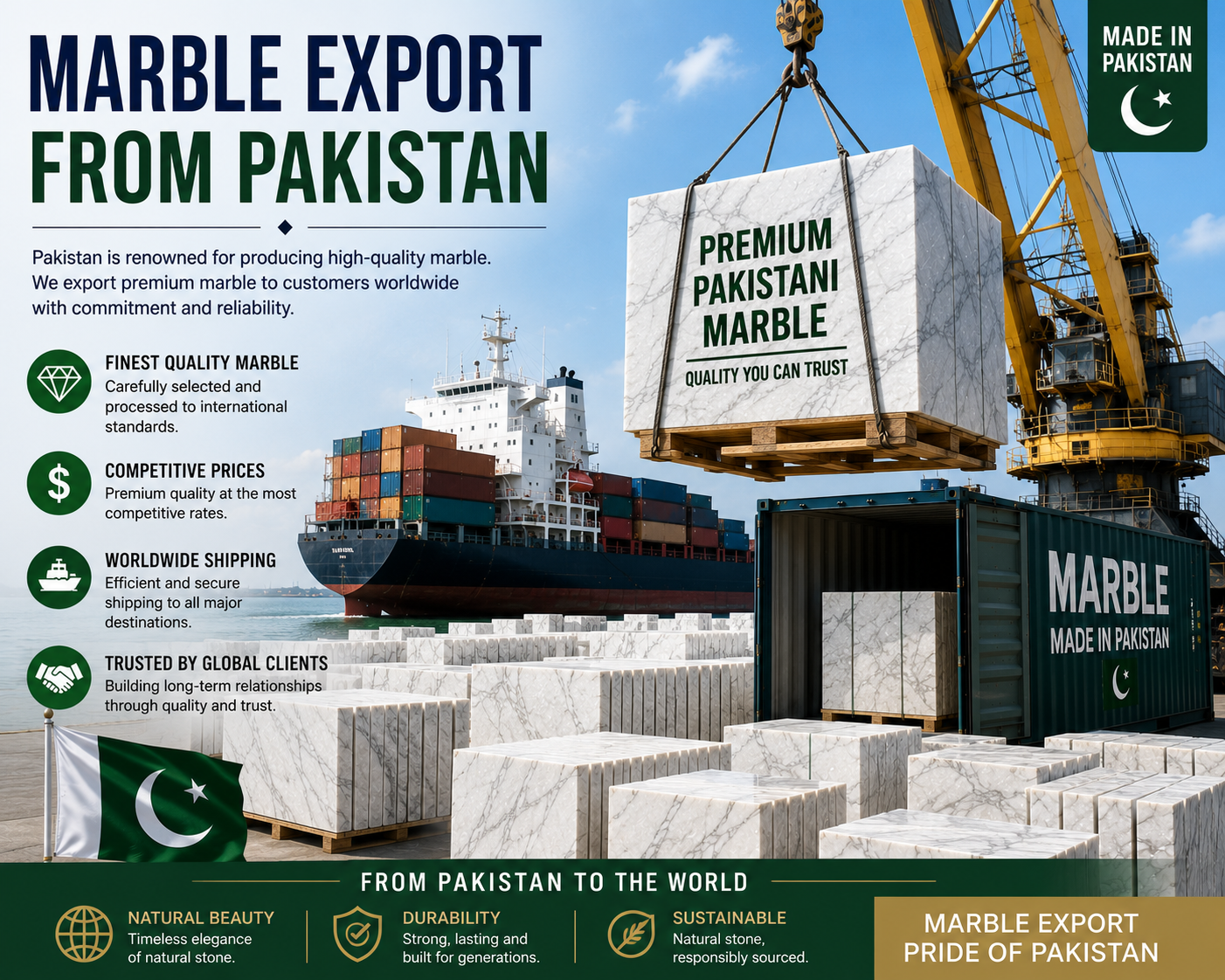 Marble export Pakistan